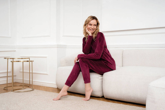 Conjunto Akara Ladies Moda Italiana - burdeos