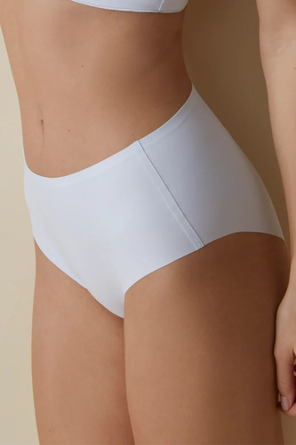 503 Braga de mujer Braga Selene blanca - talle alto, sin costuras, moldeadora