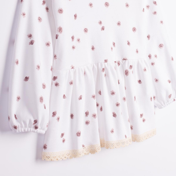 Nicol Hania 226138 Blusa para niña 100% algodón con basquiña y flores