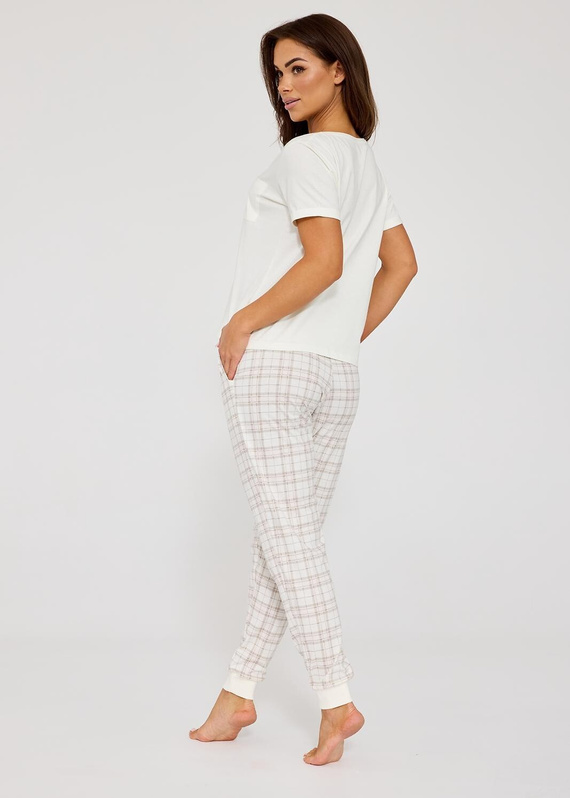 Pijama de señora Cornette Dolce Vita 880/331, 100% algodón, manga corta