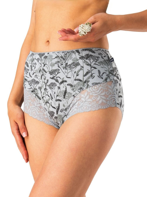 Braga de mujer Key LPF 578 gris negro - algodón, cómoda, 2 unidades por paquete