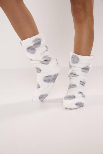 553/554 Calcetines de dormir Wellsoft Smooth De Lafense - crudo círculos grandes