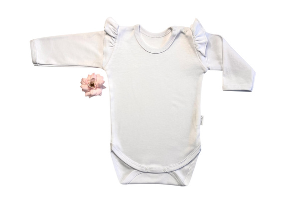 Body bebé niña crudo BD15227 - algodón y suave