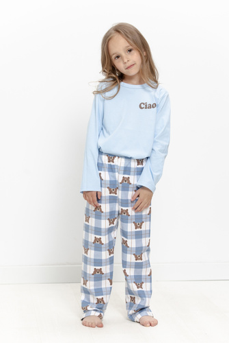 Pijama para niña Taro 3649 Coco Crema 100% Algodón Manga larga