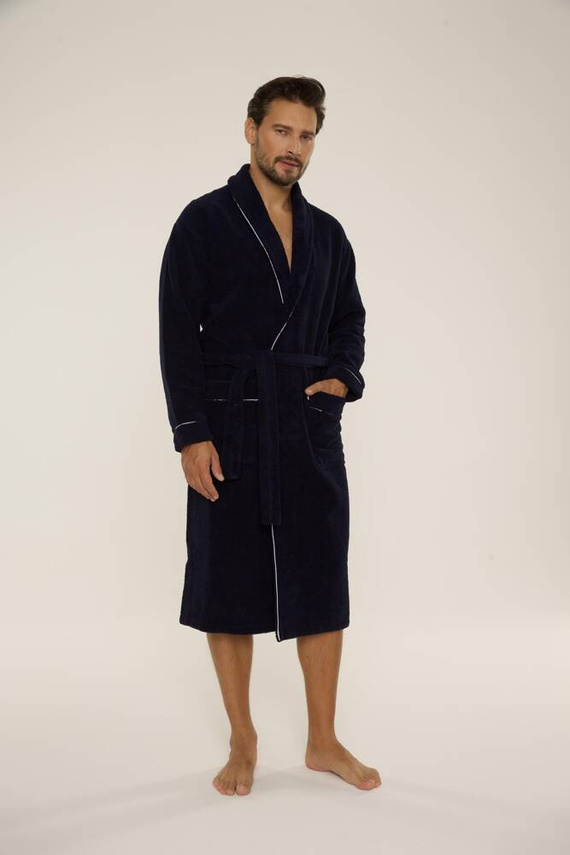 735 Bata de hombre Manuele De Lafense - azul marino