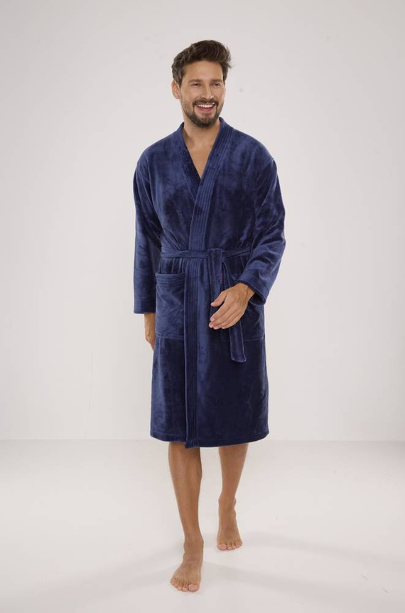 391 Albornoz de hombre Hugo De lafense - denim