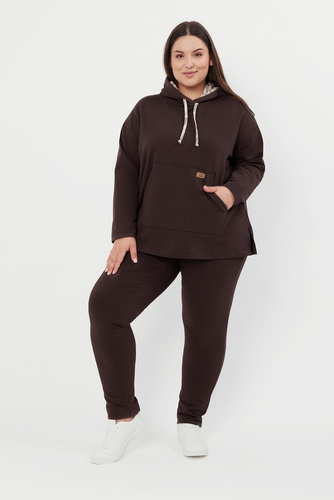 Lagos Sudadera con capucha de mujer Italian Fashion - marrón