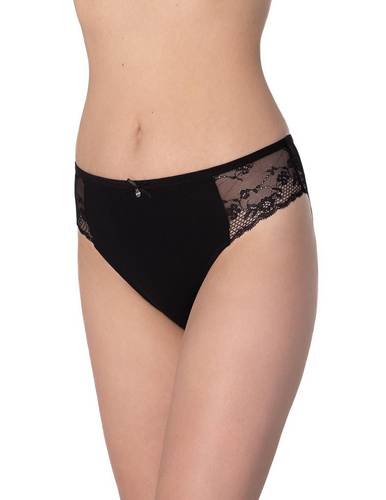 Lama L-1590 BI braguita de bikini - bikini de algodón con encaje y lazo, 2 piezas por caja
