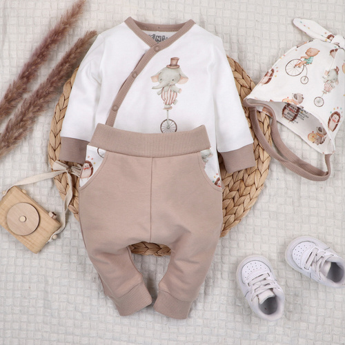 ABN-5597 Gorro de bebé Circus Nini - 100% algodón orgánico, suave y seguro