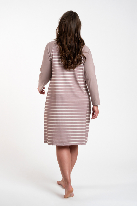 Camisón Oda Moda Italiana - estampado capuchino