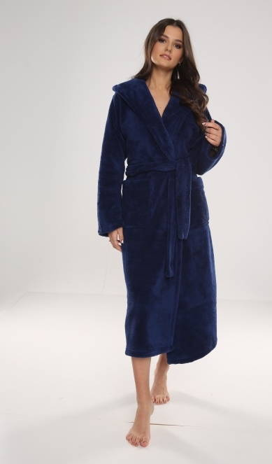 807 Luna II Bata larga de mujer Forex - Azul marino
