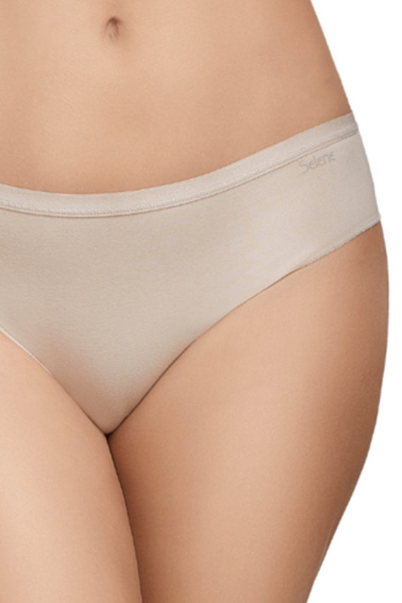 Figi bikini Selene 400 beige algodón clásico pack de 2