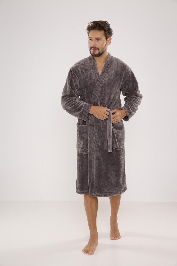 391 Albornoz de hombre Hugo De lafense - gris