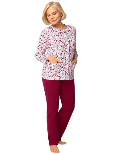 Maria III 202 Martel Pijama Mujer 42 burdeos – 100% Algodón