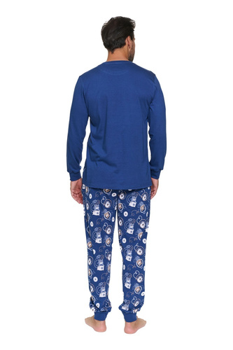 Pijama para hombre Doctor Nap 7511 Nap Mode 100% algodón manga larga Homewear