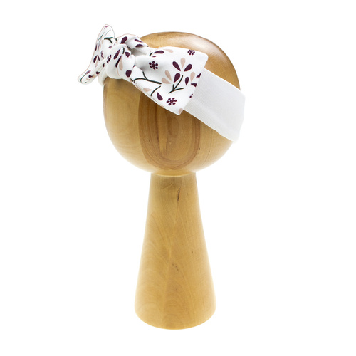 217065 Diadema de algodón Alisa Nicol con lazo - estampado floral
