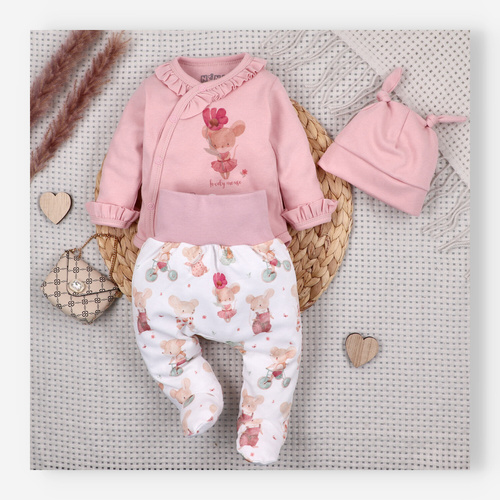 Body Nini Little Mouse 100% algodón orgánico, fabricado en Polonia