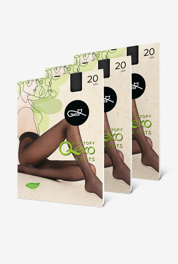 Medias mujer Gatta Q-Eko & Dots 20 den – medias mate con puntos