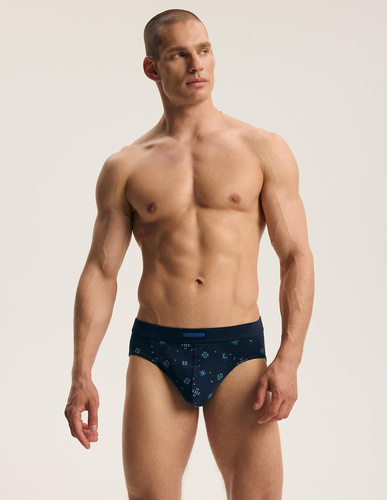 Slips para hombre Henderson Faro 45789 2 unidades azul marino 93% algodón