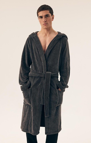 43012 Albornoz con capucha para hombre Mild Henderson - cálido y suave