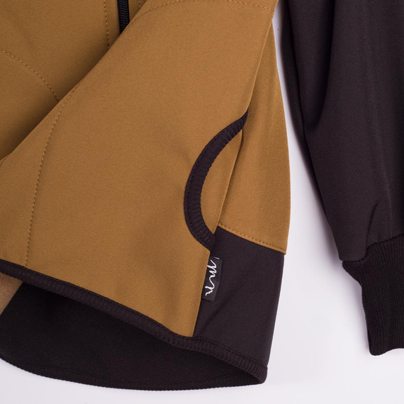 229020 Nicol Chaqueta softshell para niño con forro polar, capucha y reflectante - oliva