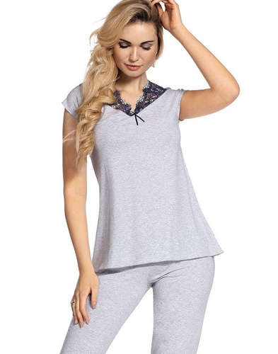 384 Clarisse Pijama 3/4 mujer - melange claro