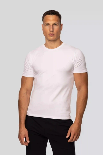 Camiseta de hombre Urban de algodón blanco- Corte clásico, alta calidad, flexibilidad, comodidad durante todo el día