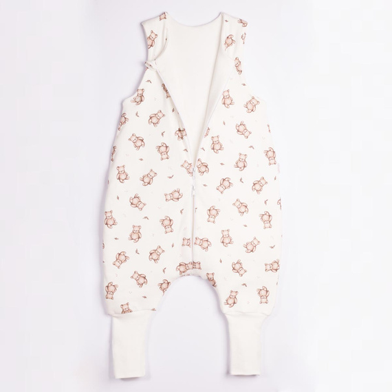 Saco de dormir con piernas Nicol 227044 de algodón con ositos 9–24 meses