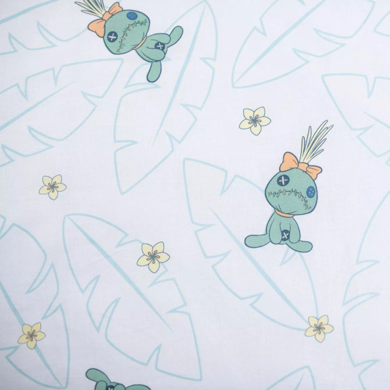 Jerry Fabrics Ropa de cama de algodón Lilo & Stitch Tropical Hugs 100x135 40x60