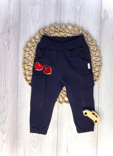 Pantalones jogger niño Mamatti SJ05 azul marino – algodón cómodo