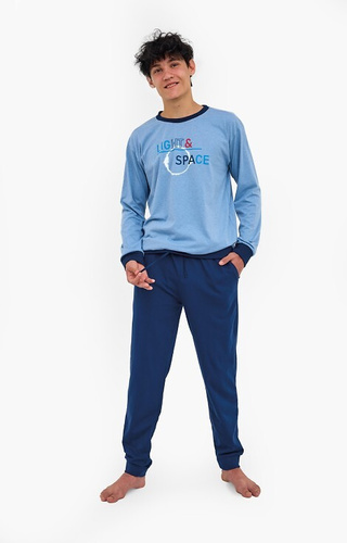 998/57 Pijama juvenil Cornette F&Y - algodón, manga larga, pantalón