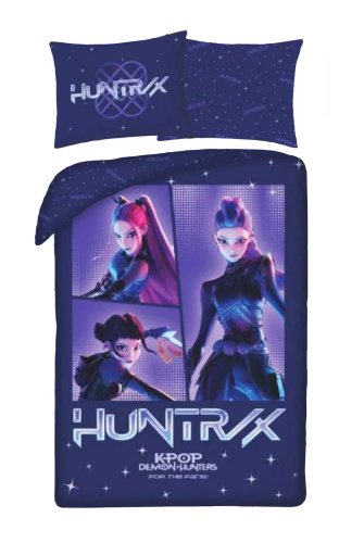 Halantex Ropa de Cama de Algodón K-POP Demon Hunters 03 140x200 70x90 Azul Marino