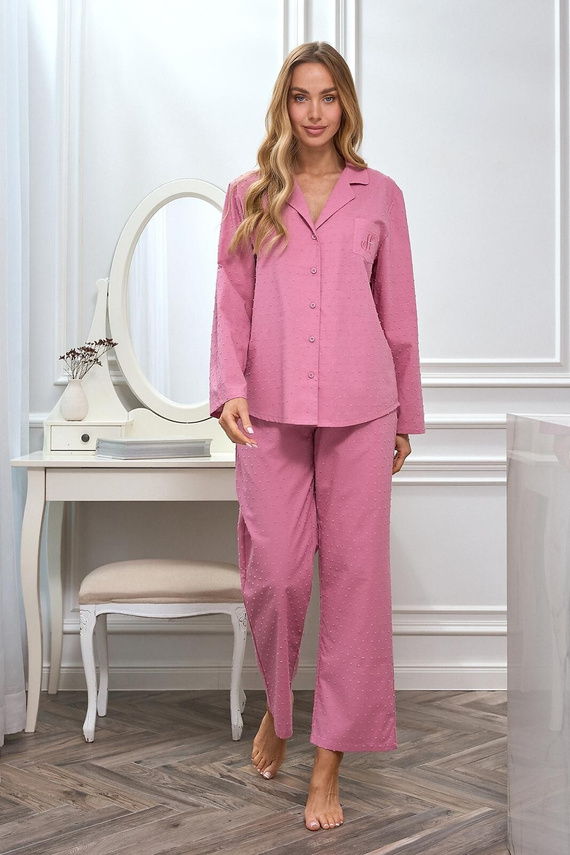 Pijama 2613 L&L algodón ligero con botones cómodo mujer