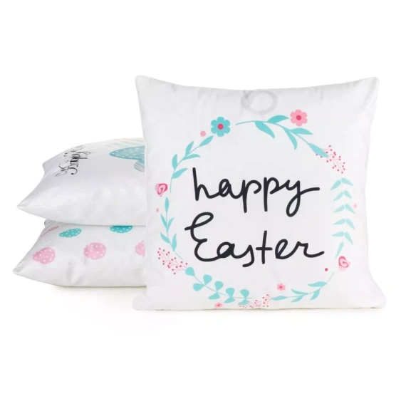 Eurofirany Wiosna 4– funda de cojín decorativa pascual elegante