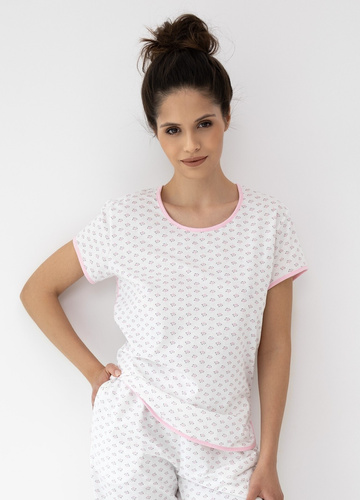 Pijama mujer Lexie Sensis 100% algodón con pantalón largo rosa