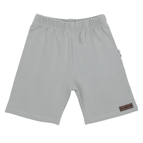 169517 Pantalón corto para niños Nicol - unisex, algodón con elastano, cómodo, pulido - gris