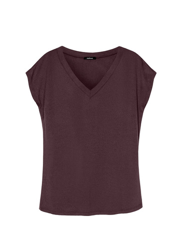Camiseta pijama azul Mefemi Mila PG71 viscosa suave cómoda brown