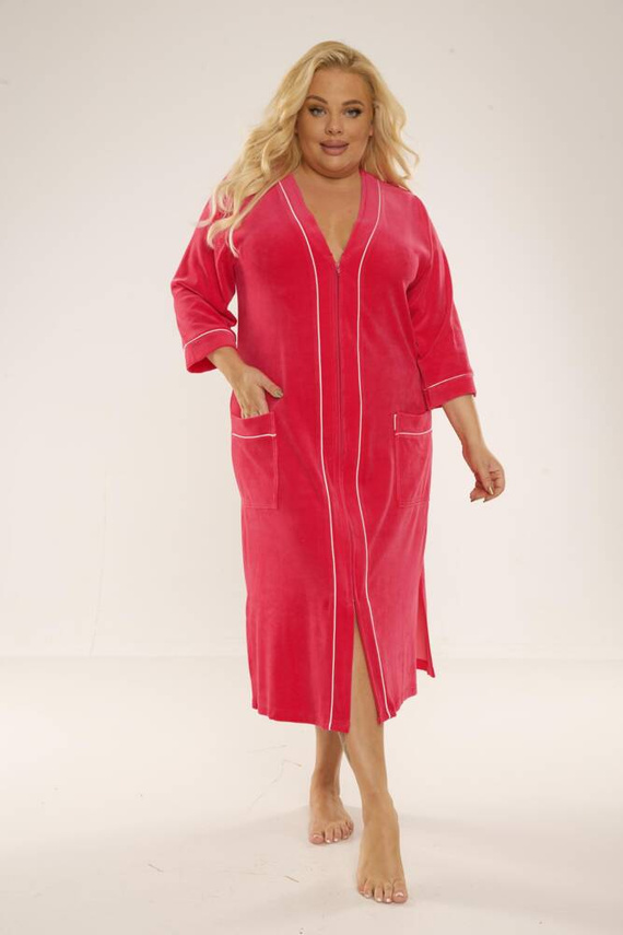 974 / 352 Bata de mujer Velour Forex - frambuesa