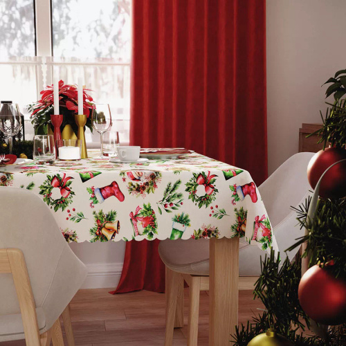 C03 mantel de Navidad rojo Markizeta - impermeable, elegante, producción de pulido
