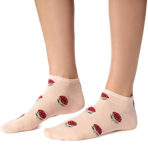 Stopki damskie Steven 114 Summer de algodón finas para sneakers rosa claro 182