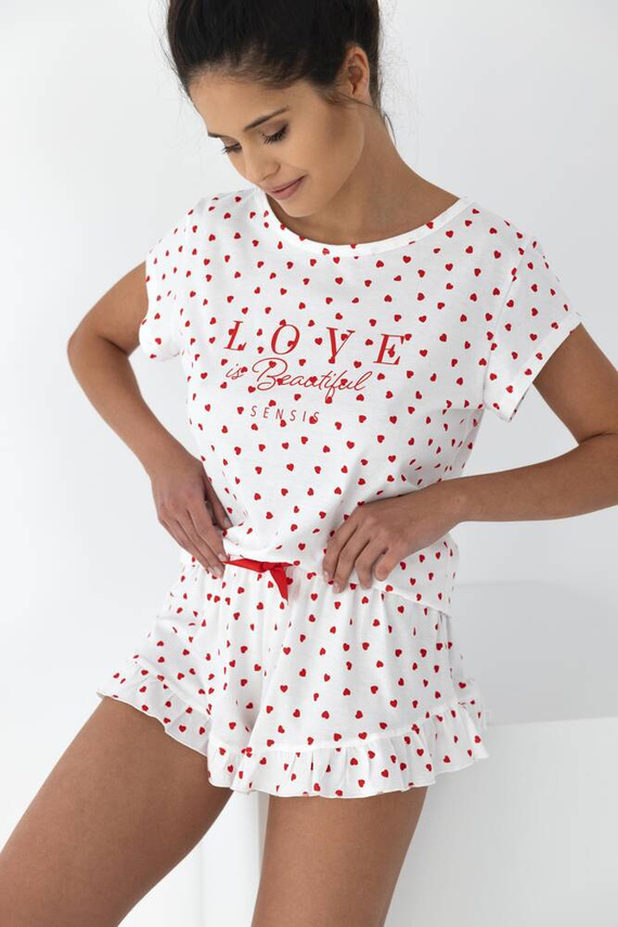 Pijama de mujer Justine Sensis - crema