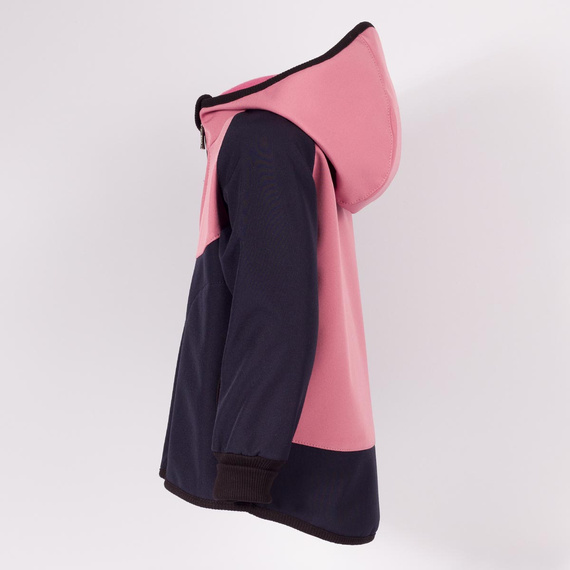 229040 Nicol Chaqueta infantil softshell con polar, capucha y reflectante - rosa