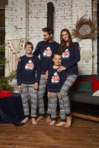 Arktyka Pijama de hombre Moda Italiana - azul marino