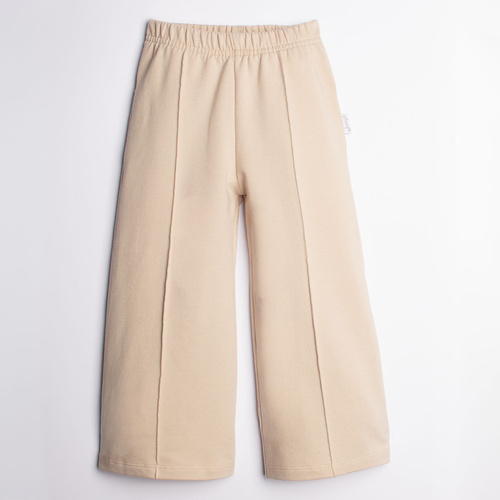 221275 Kiku Nicol pantalones anchos para niña beige con ribete