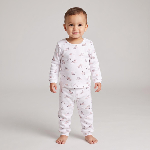 228036 Nicol FARMA Pijama infantil 100% algodón manga larga con animales
