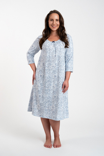 Camisón Antonia Moda Italiana - estampado azul