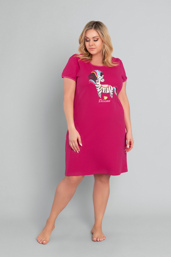 Camisón de manga corta Crazy Italian Fashion - carmesí