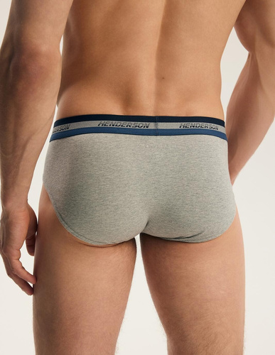 Slips para hombre Henderson Far 45787 2 unidades de algodón gris y vaquero