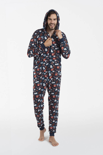 Rojas Italian Fashion mono de hombre - estampado