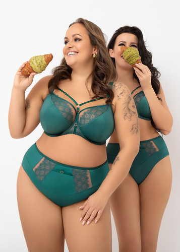 Sujetador soft Gorsenia G004 Kasja verde – fuerte sujeción para busto grande